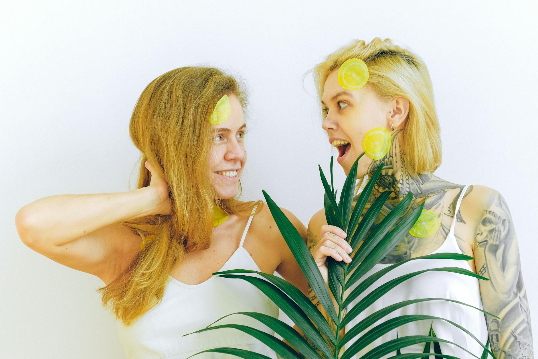 Two people smiling and enjoying time together, celebrating new connection and joy